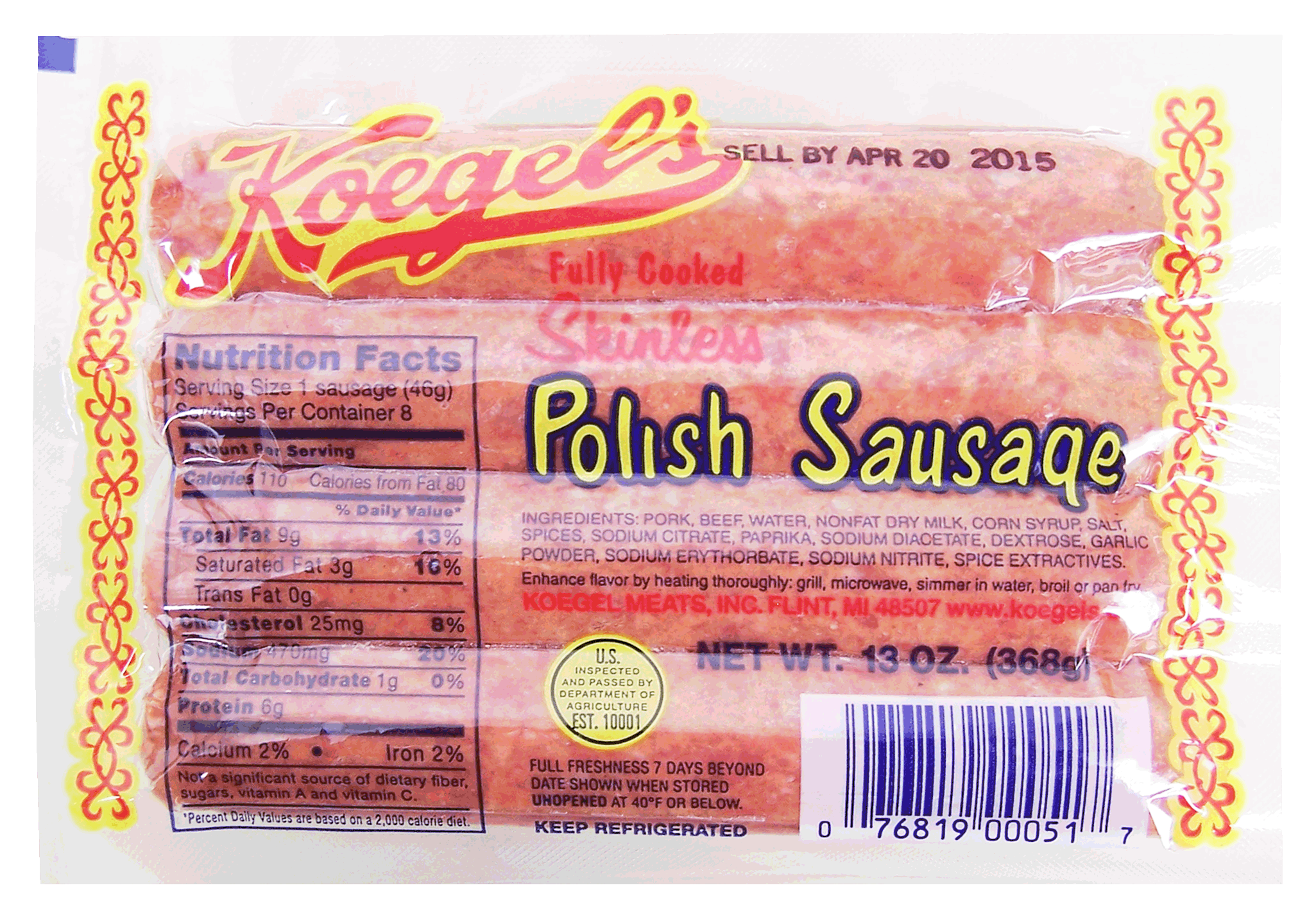 Koegel's  polish skinless sausage Full-Size Picture